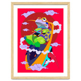 Knight Frog Pop Art Illustration thumbnail
