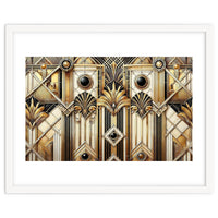 Art Deco Gold Geometric Pattern