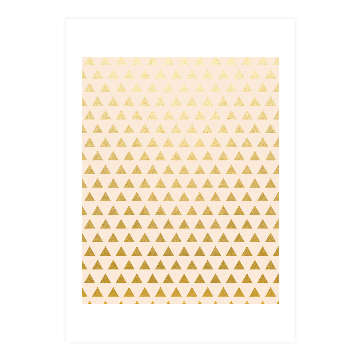 Blush + Gold Triangles #society6 #decor #buyart (Print Only)