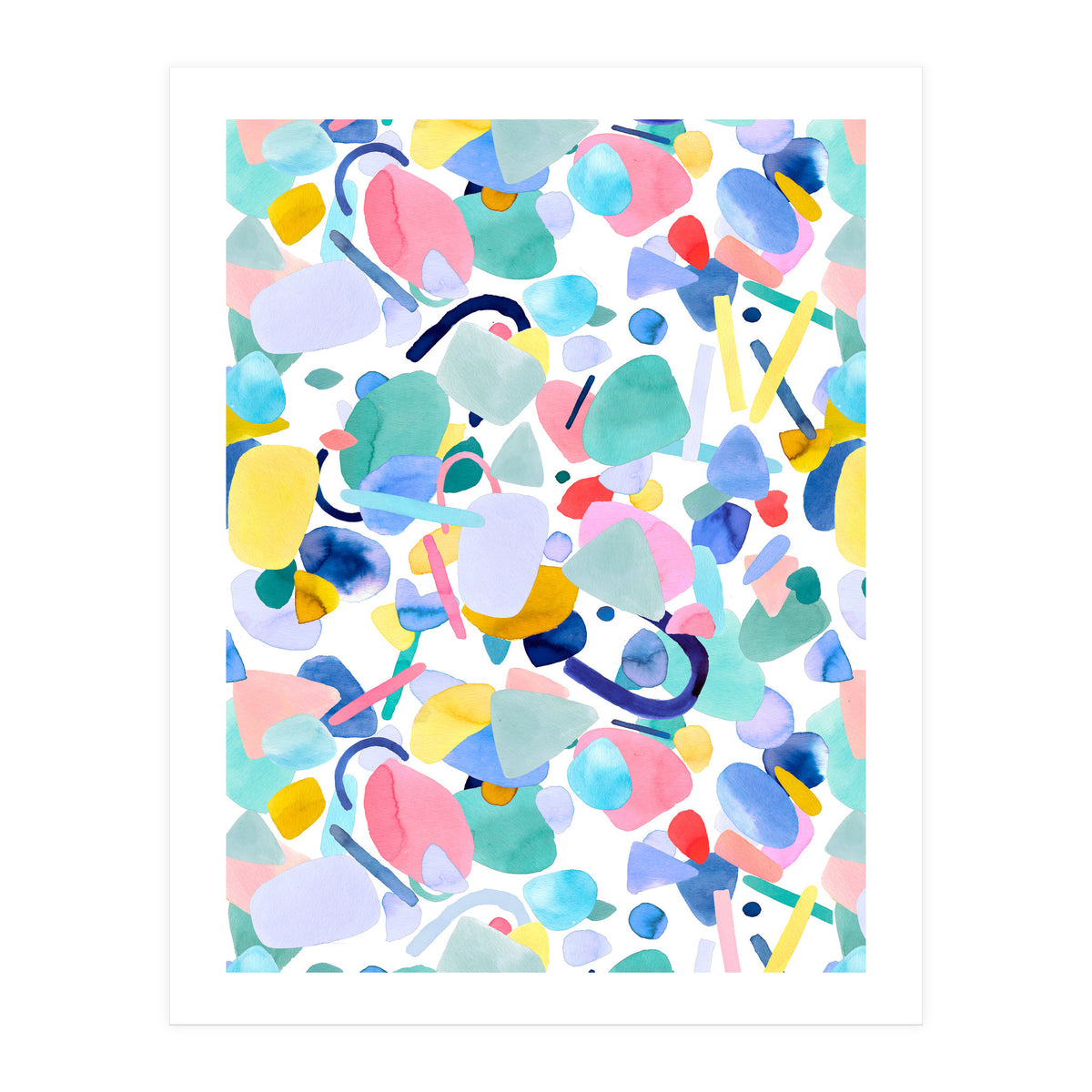 Abstract Geometric Modern Shapes (Print Only)