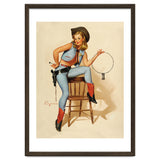 Pinup Cowgirl With A Key thumbnail