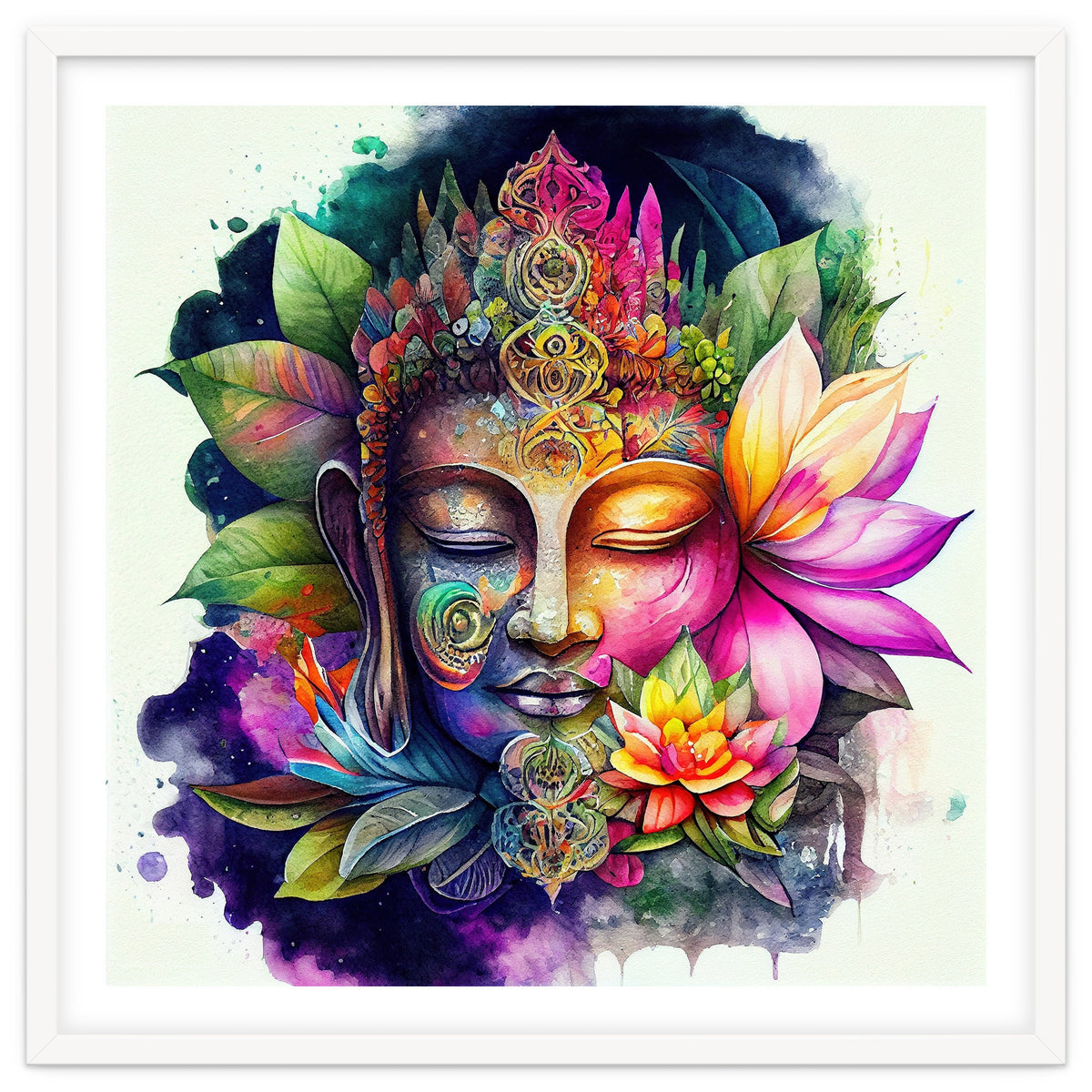 Floral Awakening Buddha