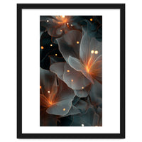Ethereal Glowing Flora: Abstract Translucent Petals