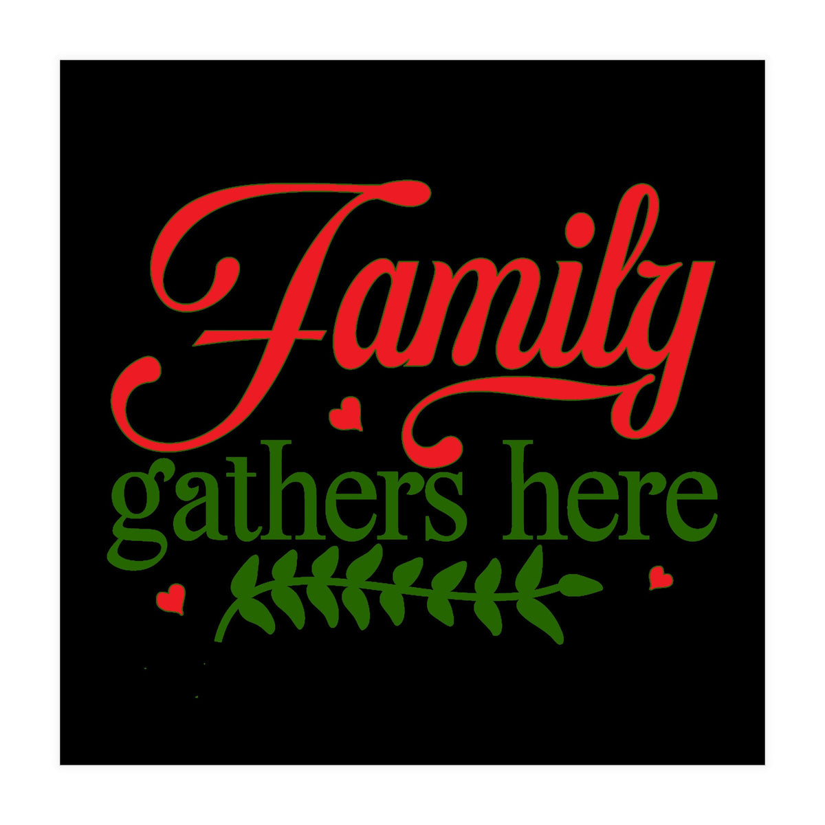 Family Gathers Here  (Print Only)