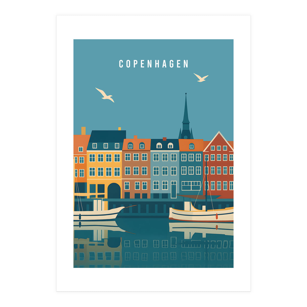 Copenhagen Denmark Scandinavian Design (Print Only)