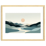 Serene Horizon: Minimalist Organic Landscape thumbnail