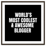 World's most coolest and awesome blogger thumbnail