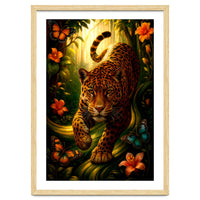 Leopard in Retro Contemporary Aesthetics