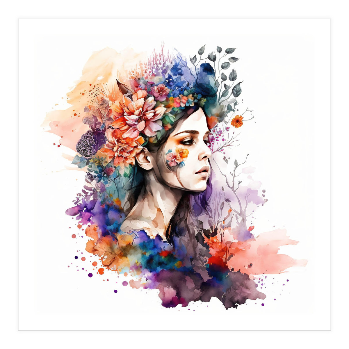 Violet Garden Reverie (Print Only)