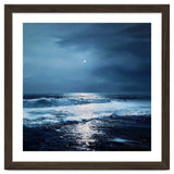 Midnight Seascape with Moonlight Reflecting thumbnail