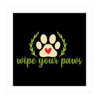 Wipe Your Paws  (Print Only)