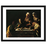 Caravaggio / 'Supper at Emmaus', 1606, Oil on canvas, 141 x 175 cm. JESUS. CRISTO RESUCITADO. thumbnail