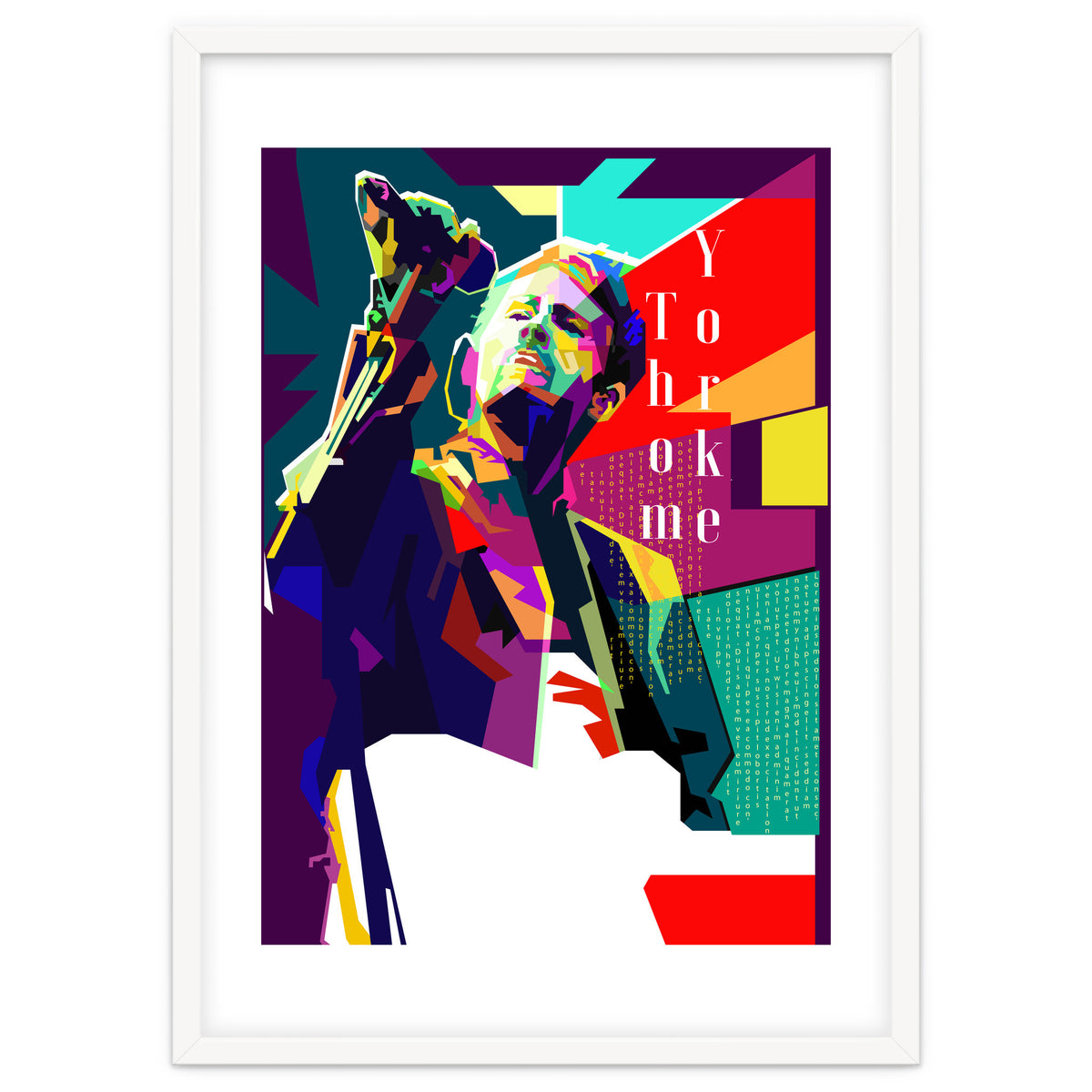 Thom Yorke Singer Musician Pop Art WPAP
