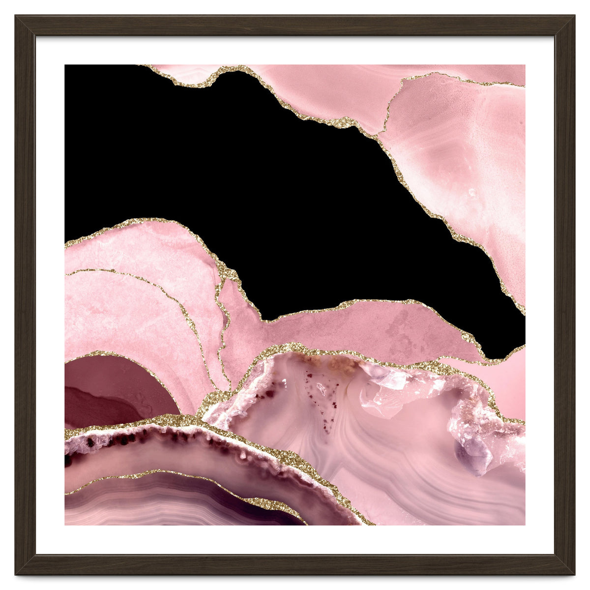 Blush & Gold Agate Texture 03