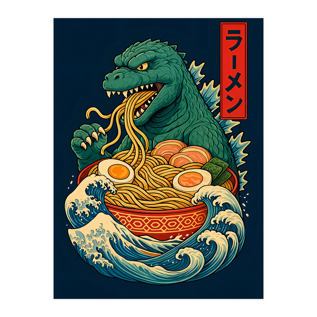 Ramen Godzilla (Print Only)