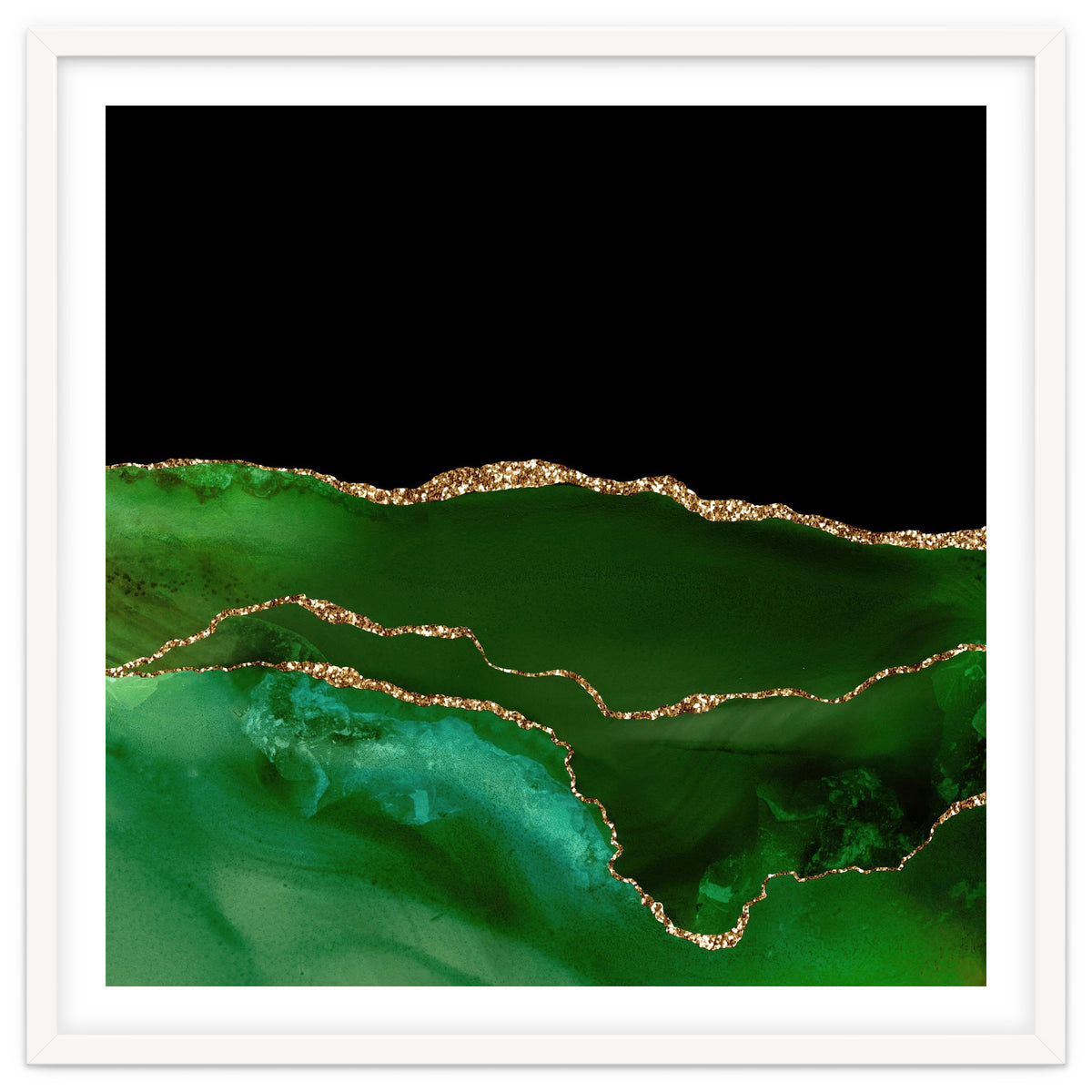 Green & Gold Agate Texture 07