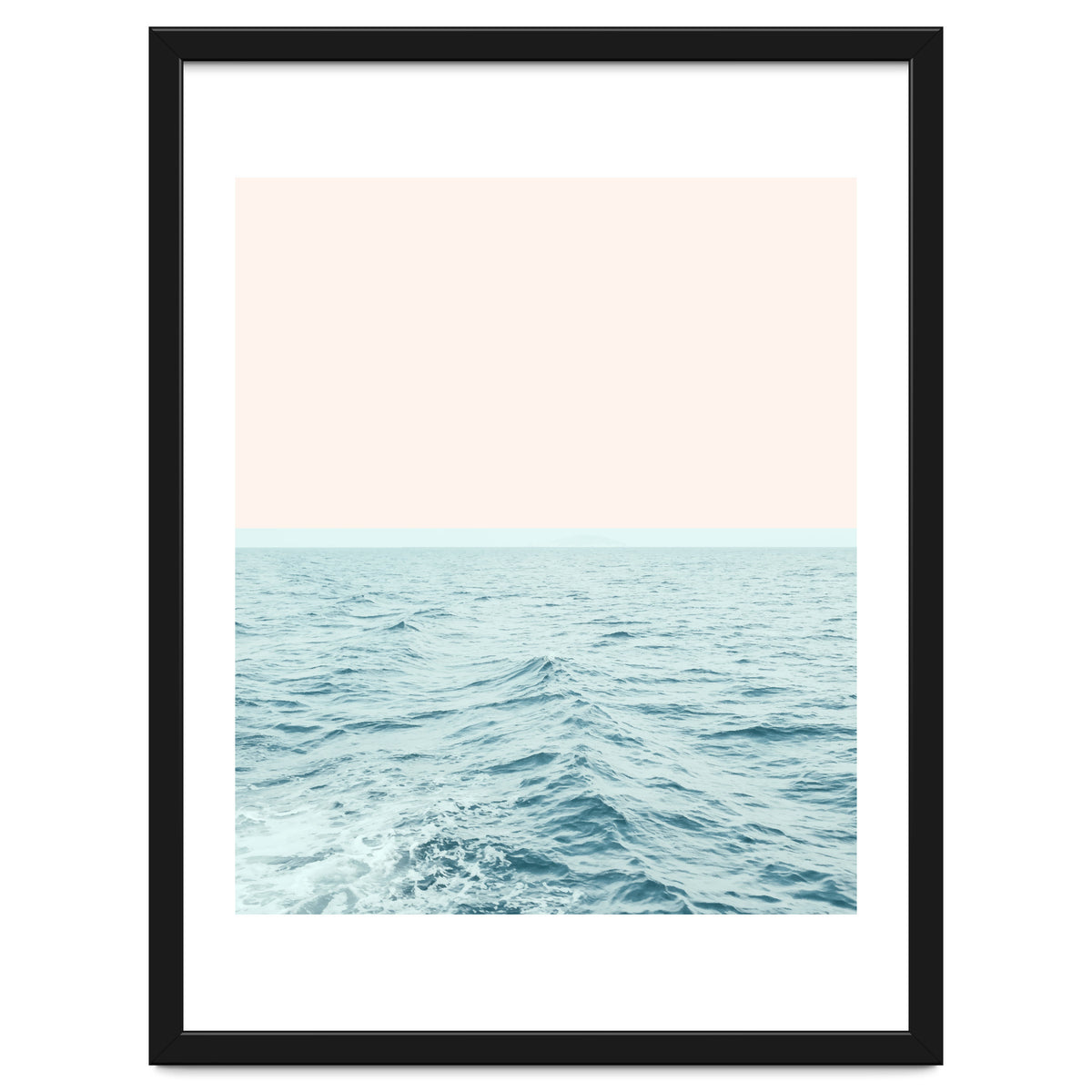 Sea Breeze, Minimal Nature Ocean Photography, Scenic Landscape Pastel Luxe Sea