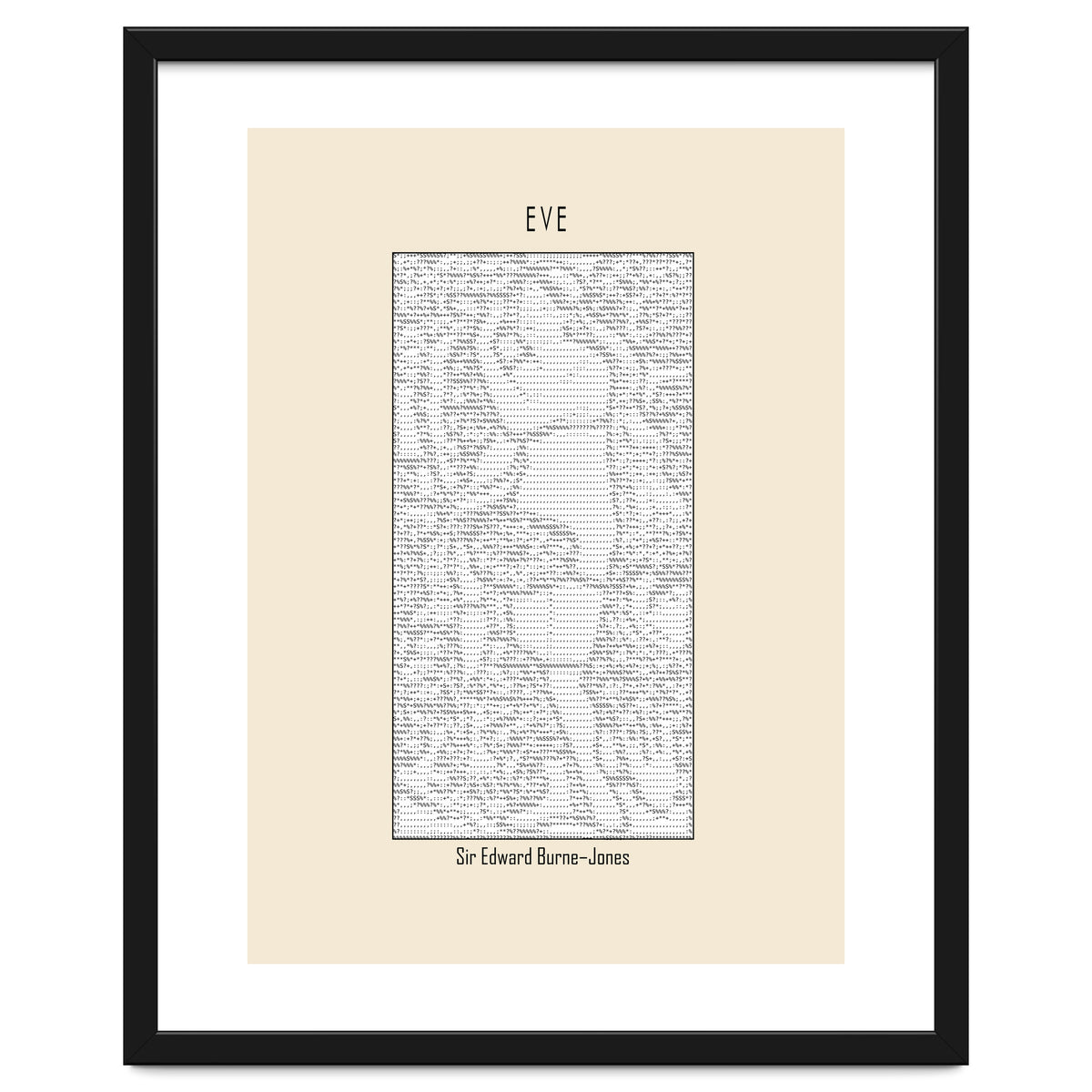 Eve – Sir Edward Burne–jones (ascii Art)