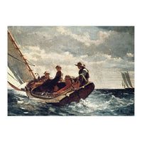 Winslow Homer: Breezing Up (A Fair Wind). Date/Period: 1873 - 1876. Painting. (Print Only)