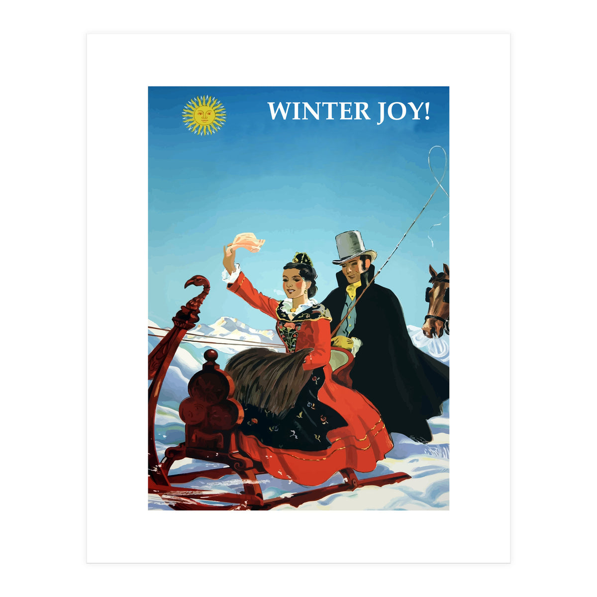 Winter Joy in Switzerland (Print Only)