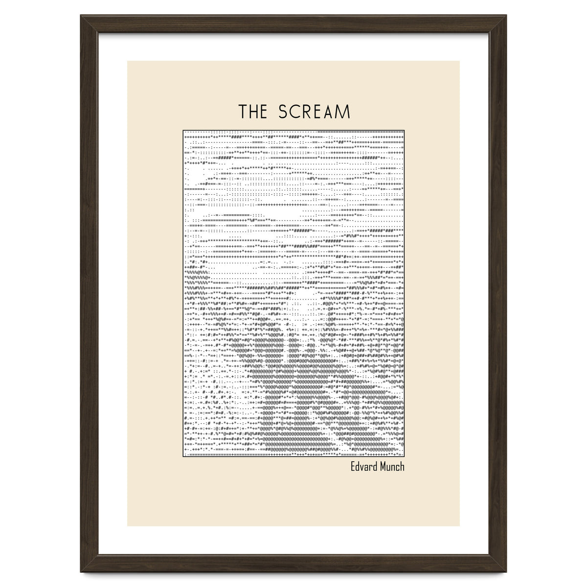 The Scream – Edvard Munch (ascii art)