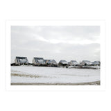 Snow covered houses on the hill (Print Only) thumbnail