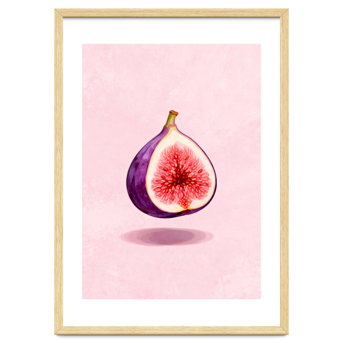 Fresh Figs, Watercolor Fruit, Mediterranean Still Life