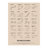 Grand Prix Formula One Circuits Racing Car (Print Only)
