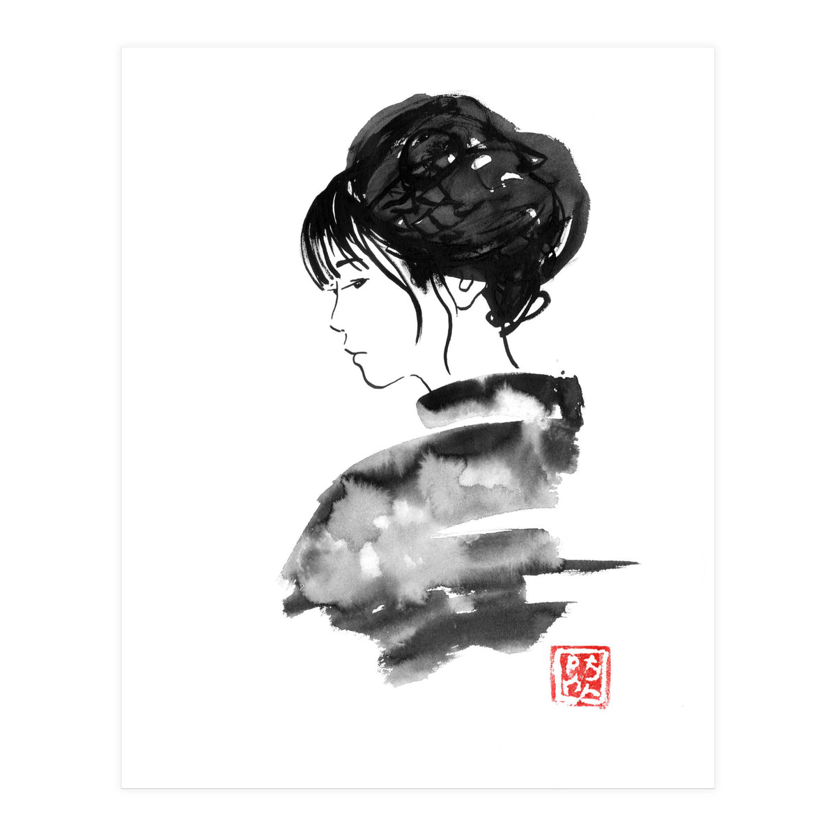Watercolor Kimono (Print Only)