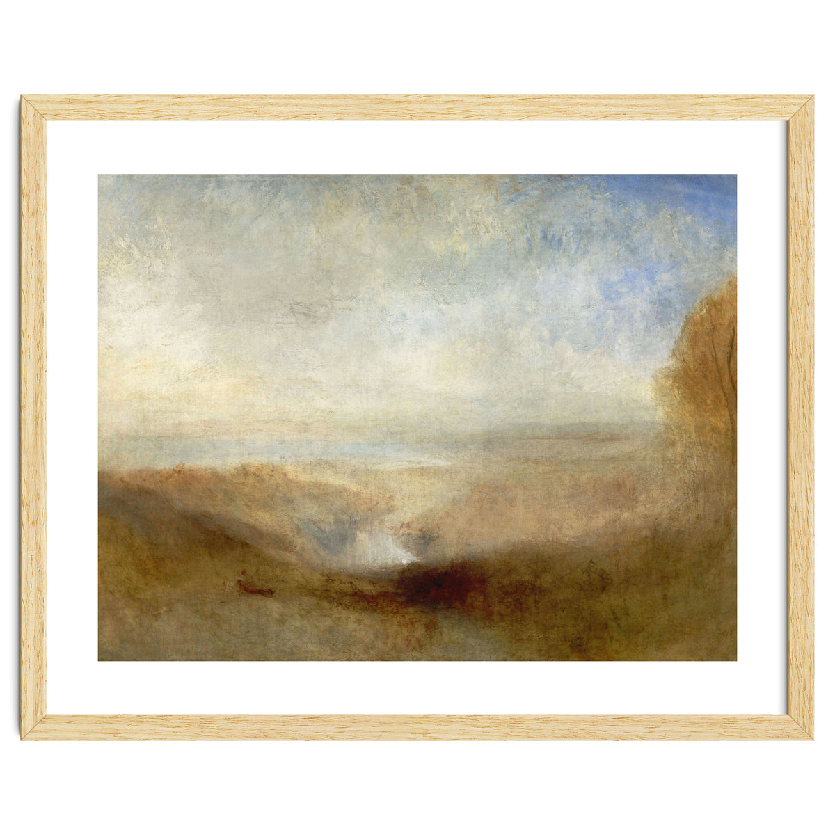 'Landscape with a River and a Bay in the Background', 1835, Oil on canvas, 123 x 93 cm.