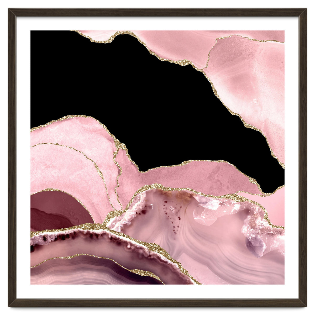 Blush & Gold Agate Texture 03