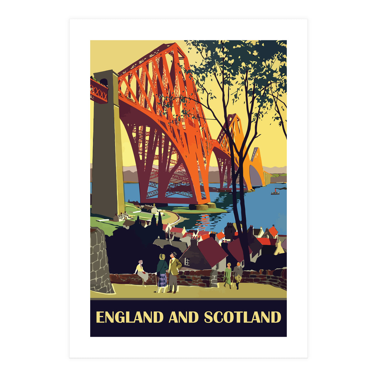 England And Scotland, The Bridge (Print Only)
