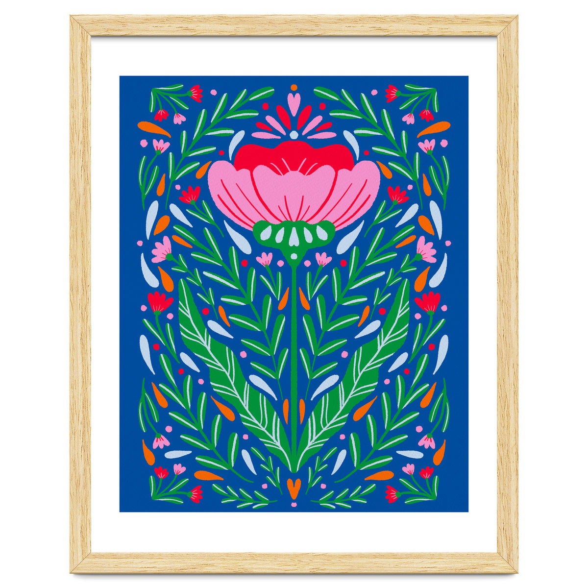 Bold Symmetrical Floral
