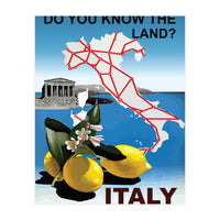 Italy Map (Print Only)