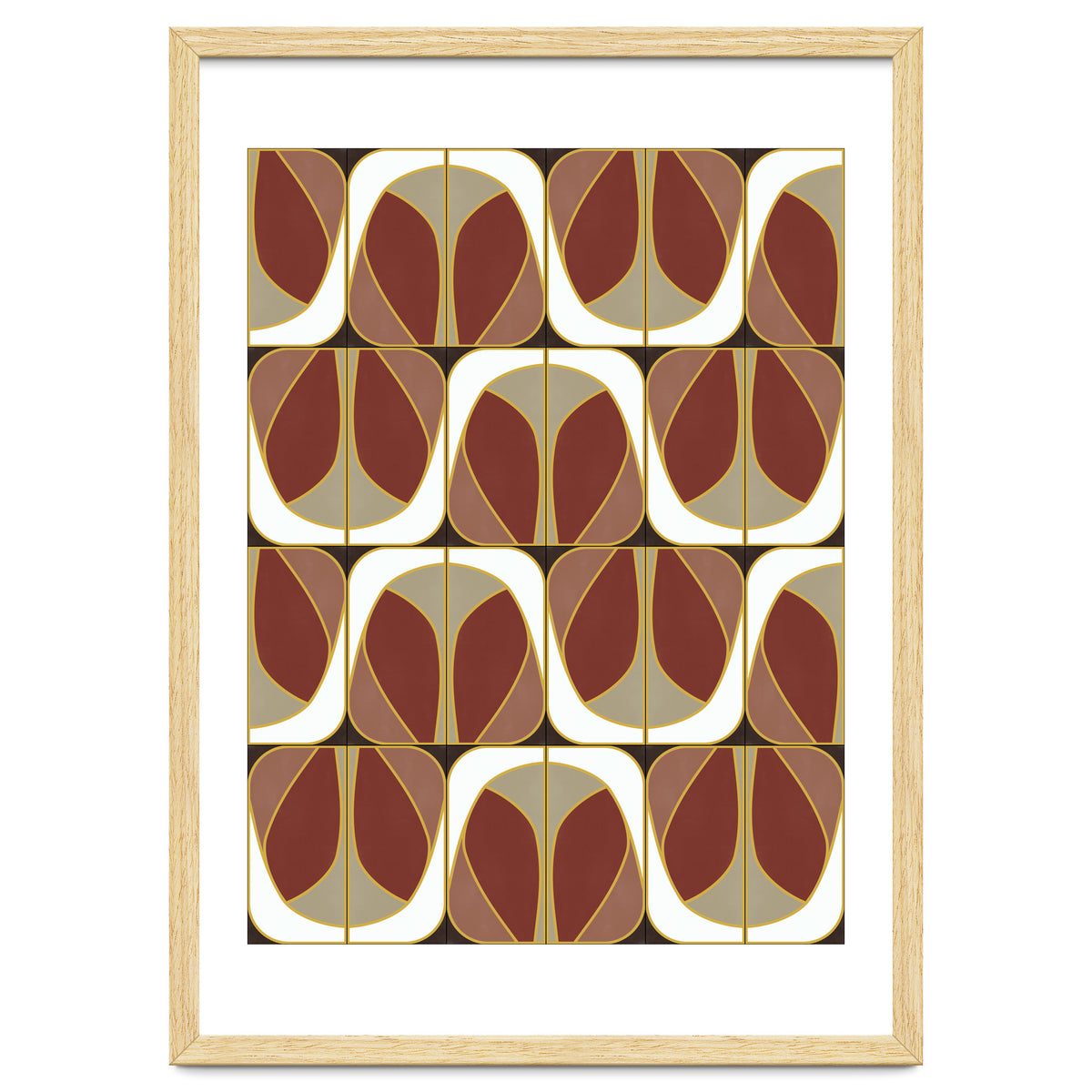 Umber Deco Mixed Tiles