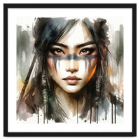 Ethereal Asian Warrior Gaze