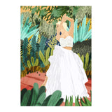 Forest Bride | Jungle Wedding Painting | Travel Solo | Blonde Woman Dancing Joy (Print Only) thumbnail