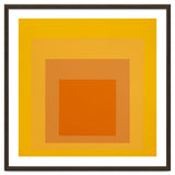 JOSEF ALBERS - HOMAGE TO THE SQUARE YELLOW ORANGE 2. HIGH RESOLUTION thumbnail