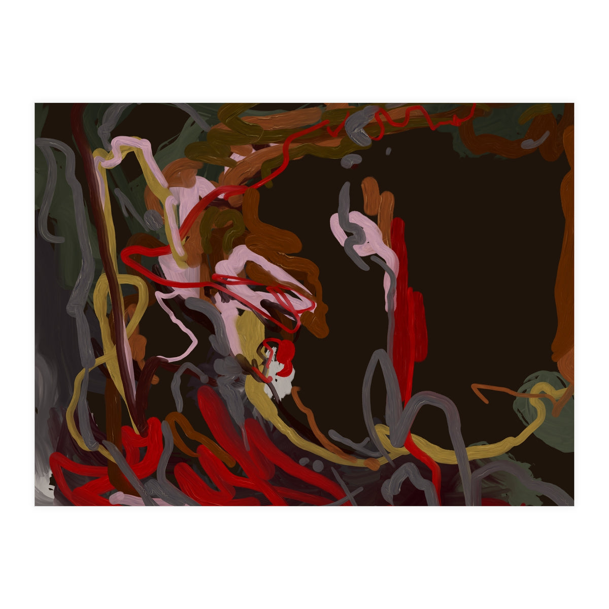 Abstract Fluidity oil painting (Print Only)