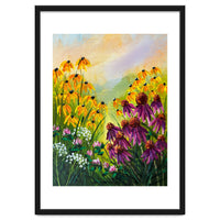 Impasto Wildflower Meadow Painting