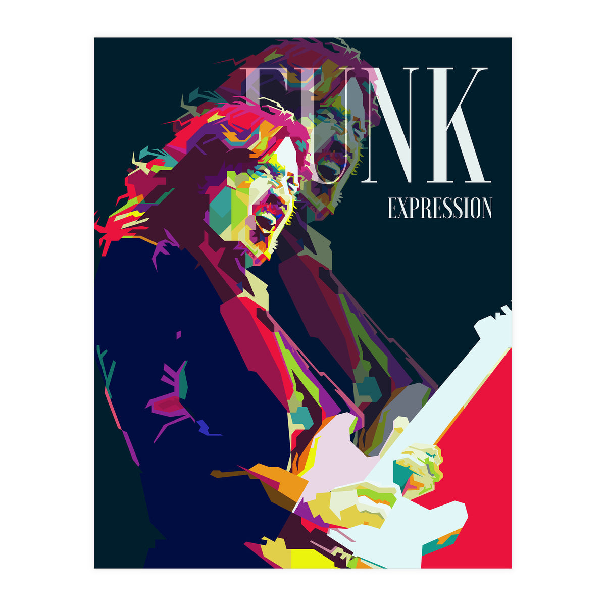 John Frusciante Funk Metal Guitarist WPAP (Print Only)