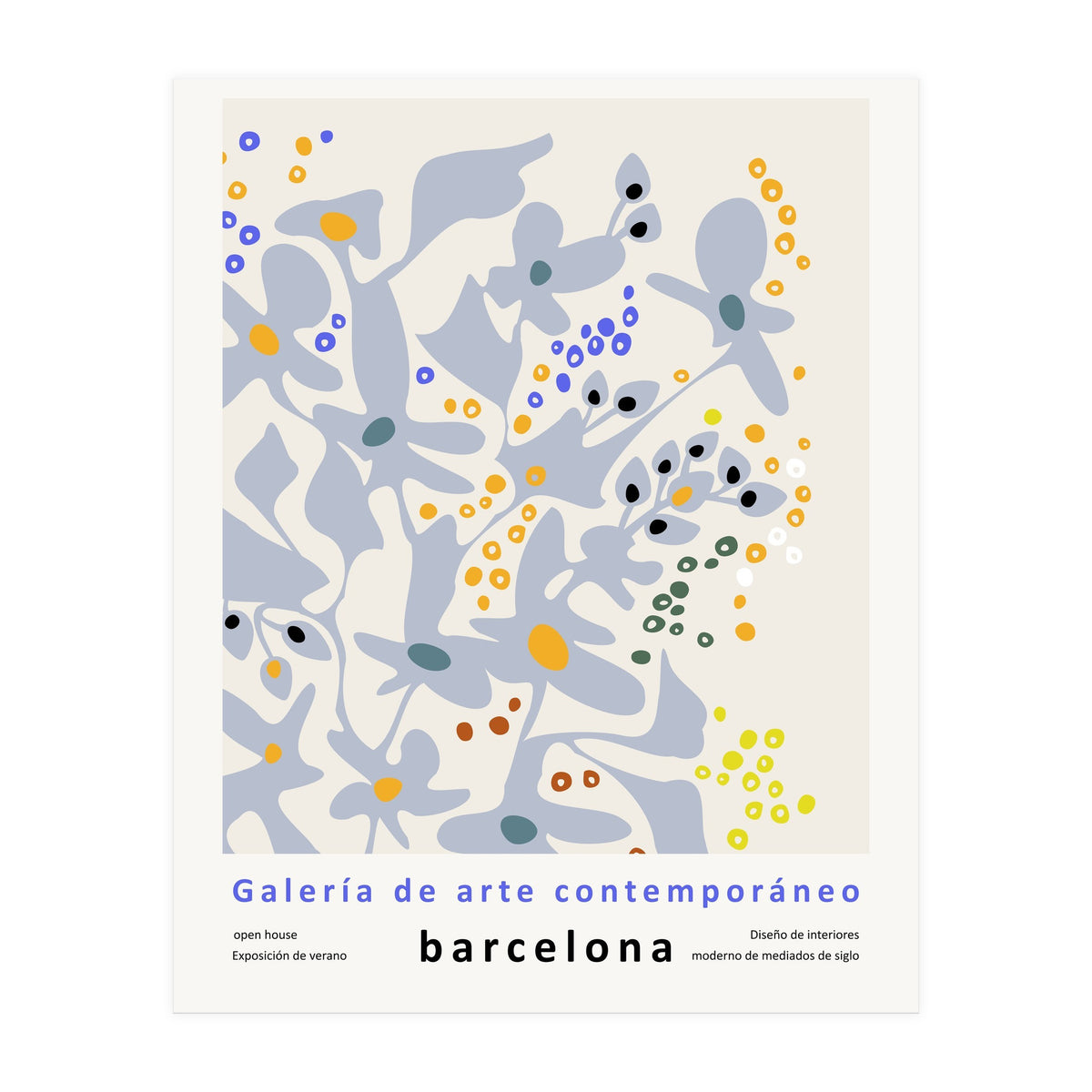 Contemporary art gallery Barcelona design and interior (Print Only)