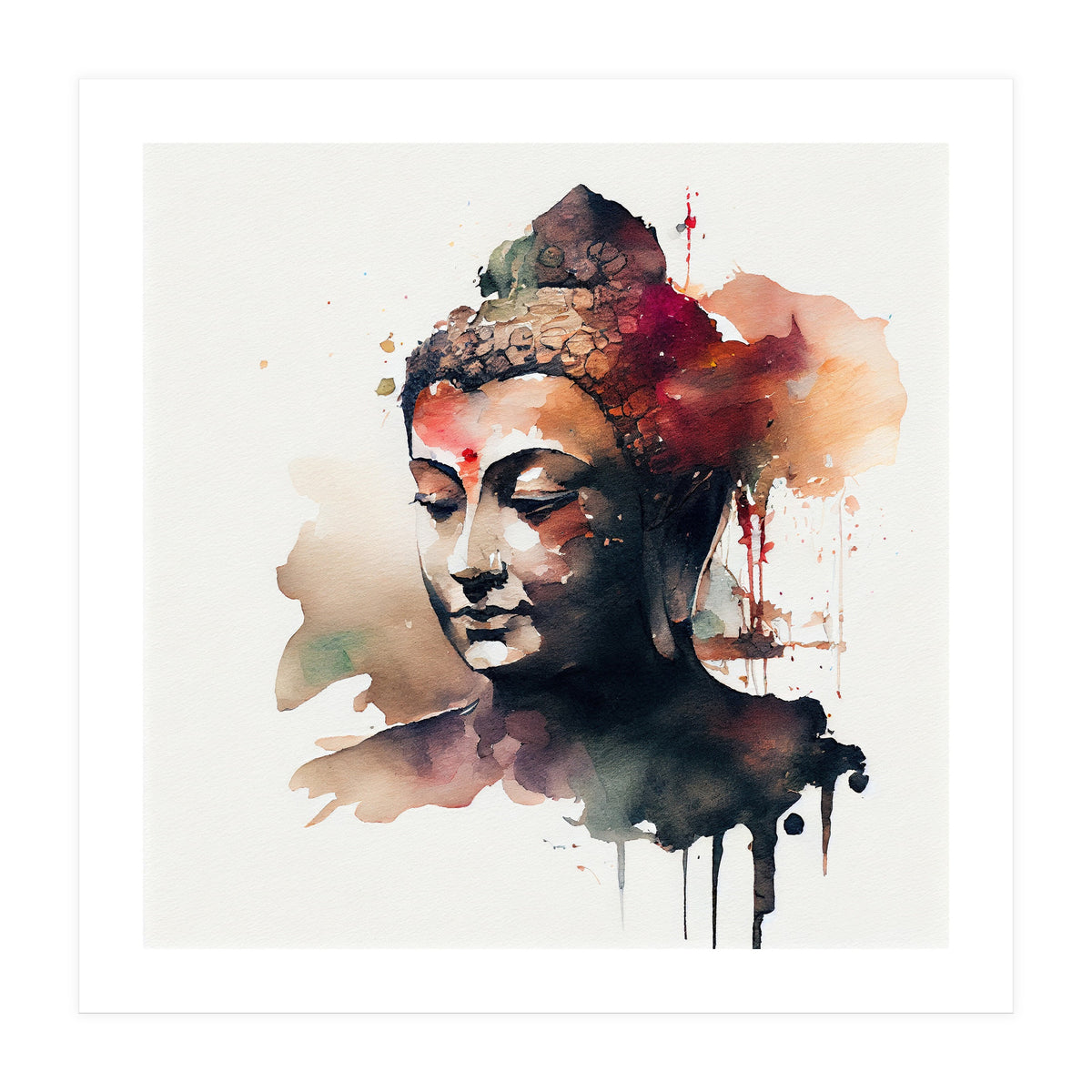 Ethereal Silence Buddha (Print Only)