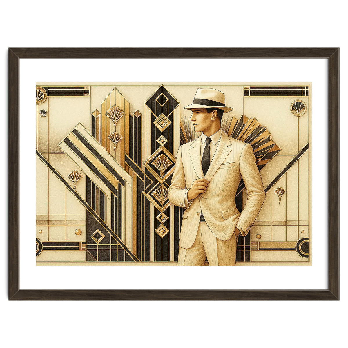 Gatsby Gentleman Art Deco Scene