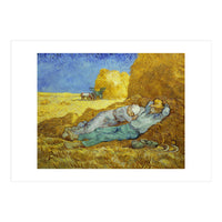 Vincent Van Gogh / 'The Siesta (after Millet)', 1889-1890, Oil on canvas, 73 x 91 cm. (Print Only)