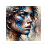 Intense Abstract Side Portrait (Print Only) thumbnail