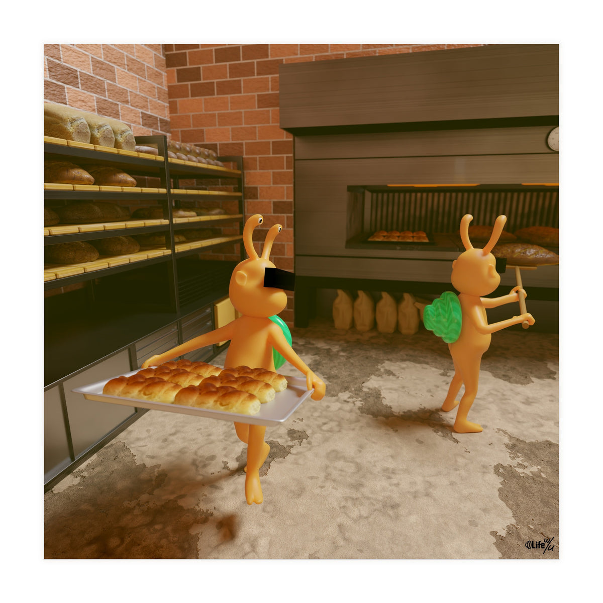 Bakery "Fresh out of the Oven" (Lwuba 031 Bakery 02) (Print Only)