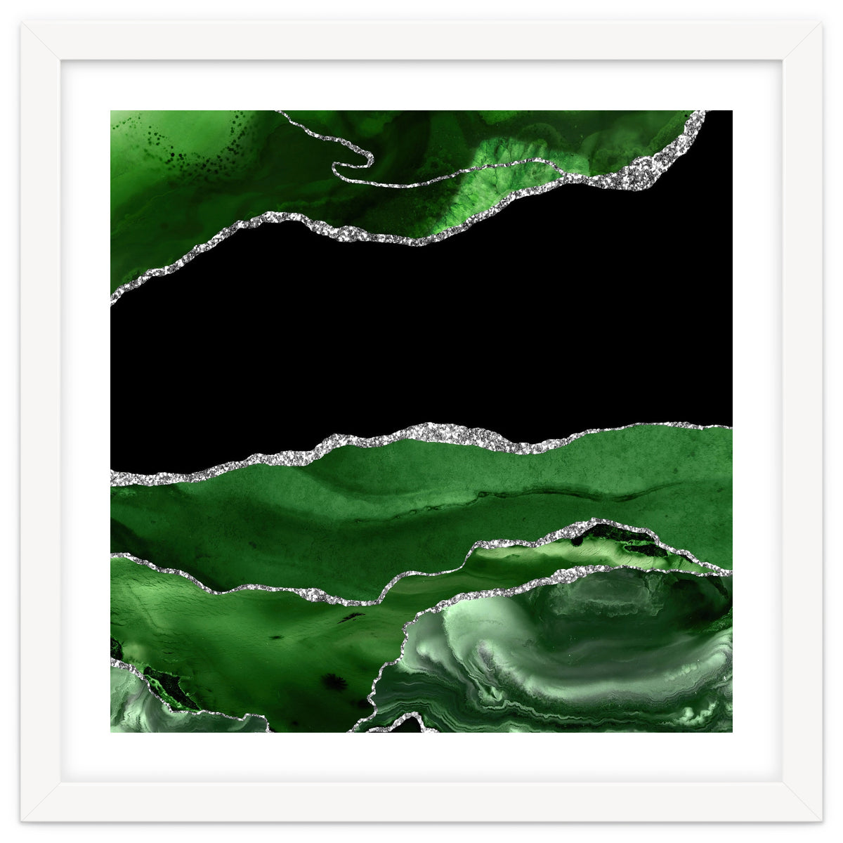 Green & Silver Agate Texture 02