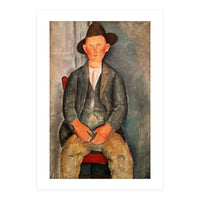 Amadeo Modigliani / 'The Young Farmer', 1918, Oil on canvas. (Print Only)