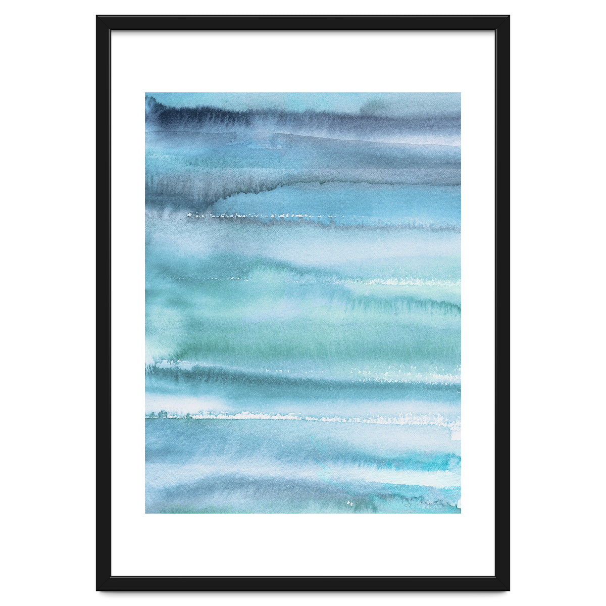 Gradient Watercolor Sea Blue